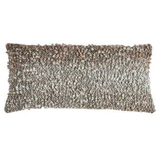 Light en Living Kussen 30x60 cm MEZOKI bouclé bruin