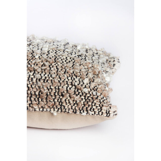 Light en Living Kussen 30x60 cm MEZOKI bouclé bruin