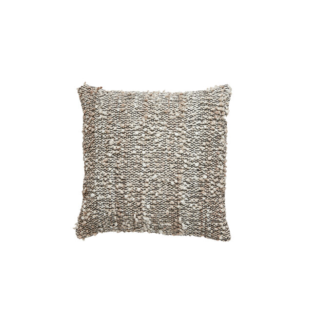 Light en Living Kussen 45x45 cm MEZOKI bouclé bruin