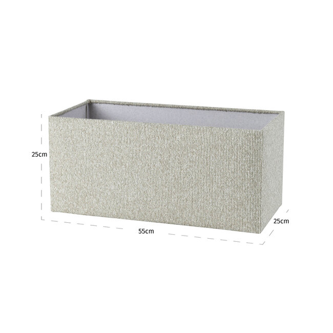 Richmond Interiors  Lampenkap Zera biscotti rectangle S