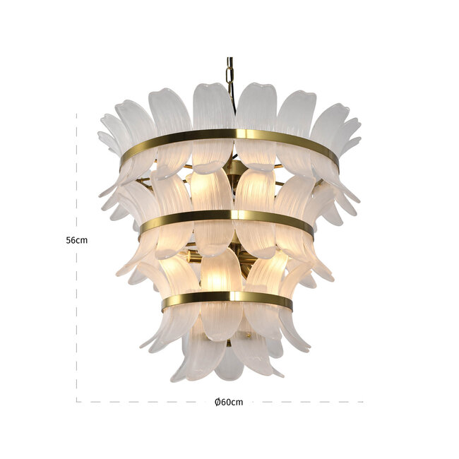 Richmond Interiors  Hanglamp Ameline brass antique