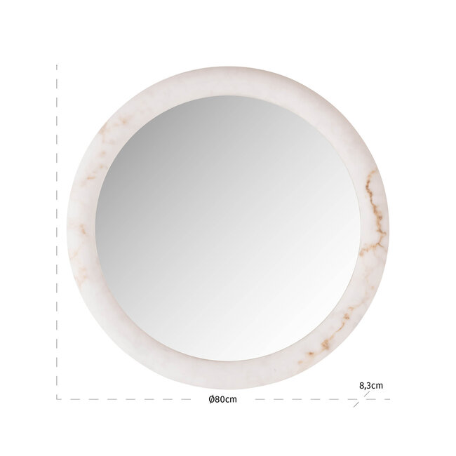 Richmond Interiors  Wandlamp Oravelle white 80Ø