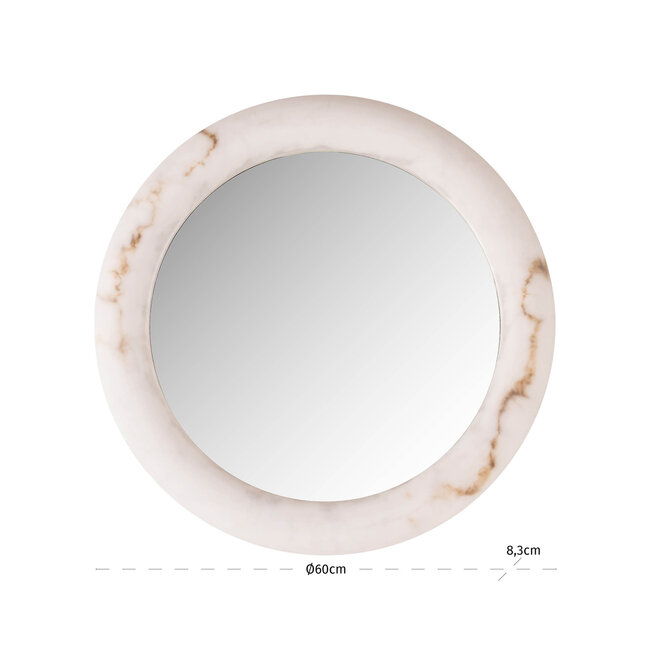 Richmond Interiors  Wandlamp Oravelle white 60Ø