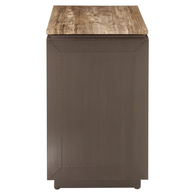 Richmond Interiors  Nachtkastje Russo brown 3-drawers