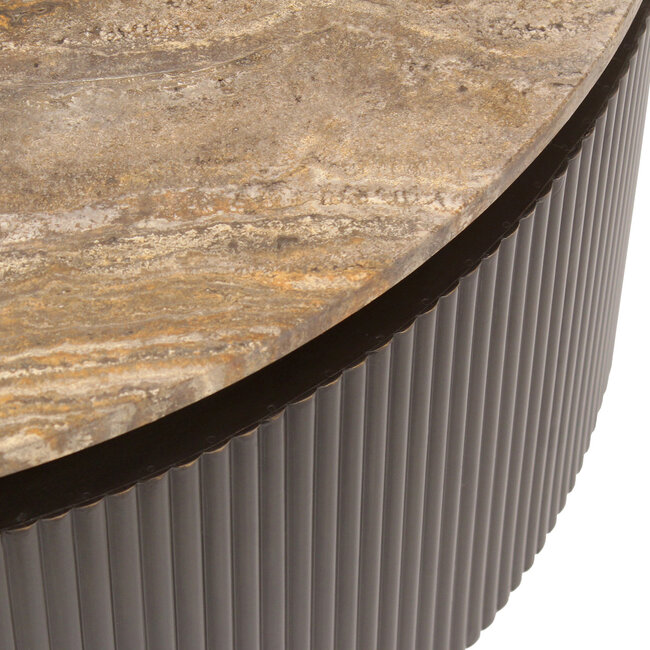 Richmond Interiors  Salontafel Russo brown 90Ø