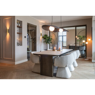 Richmond Interiors  Eettafel Nando bruin 230