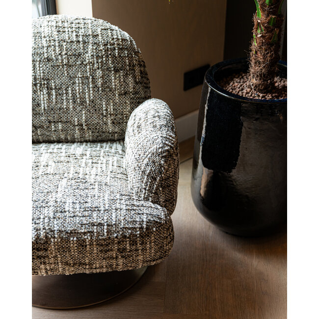 Richmond Interiors  Lounge stoel Kagney brown omara swivel