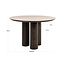 Richmond Interiors  Eettafel Ritz Brown Ø120 | Richmond Interiors | Travertin & Eikenfineer | De Woon Winkel