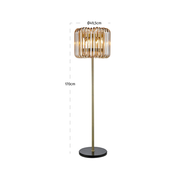 Richmond Interiors  Vloerlamp Channa bronze