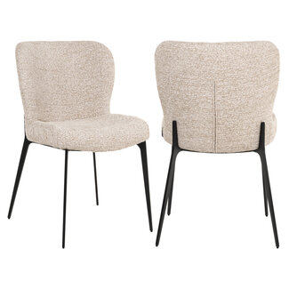 Richmond Interiors  Eetkamerstoel Sergio natural linear