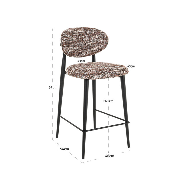 Richmond Interiors  Counterstoel Dantes hazel