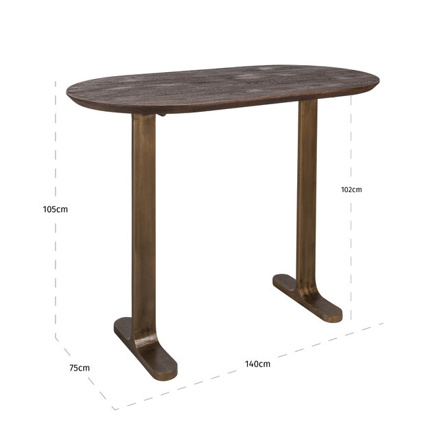 Richmond Interiors  Bartafel Revelin dark brown