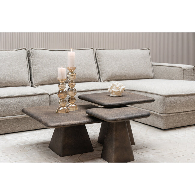 Richmond Interiors  Salontafel Marlie gold (Set van 3)