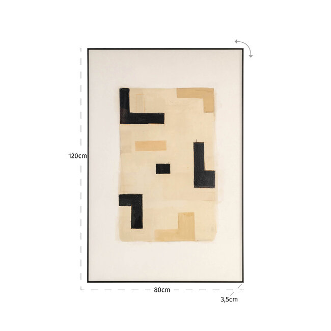 Richmond Interiors  Wall art Vortex beige rechts