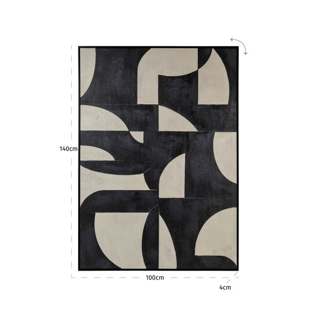 Richmond Interiors  Wall art Splendor black