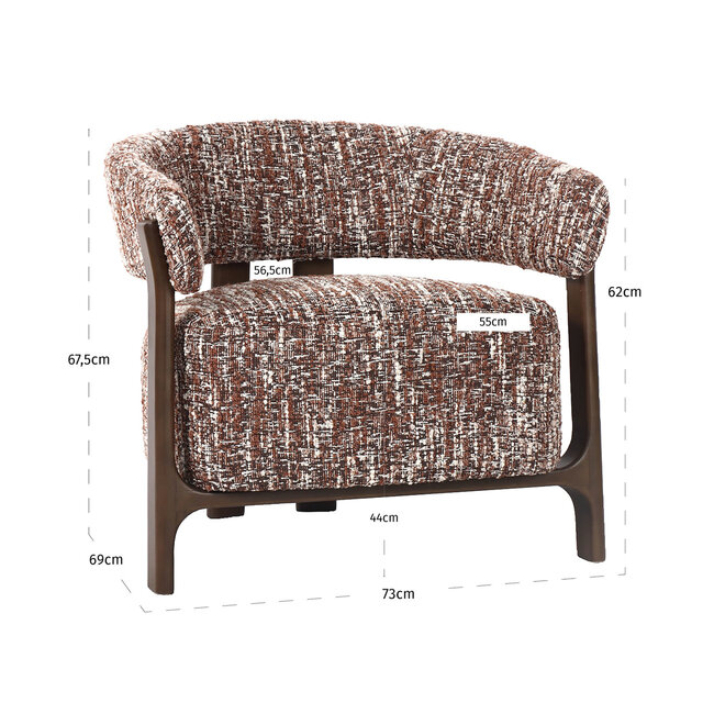 Richmond Interiors  Lounge stoel Dalara hazel