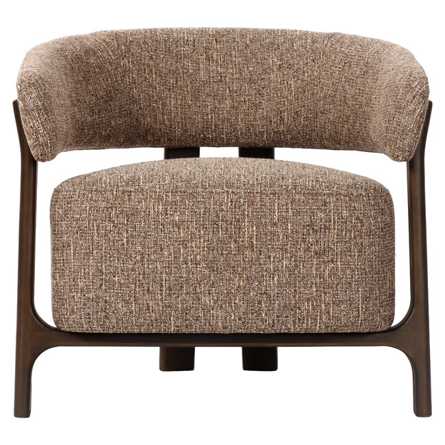 Richmond Interiors  Lounge stoel Dalara brown tweed