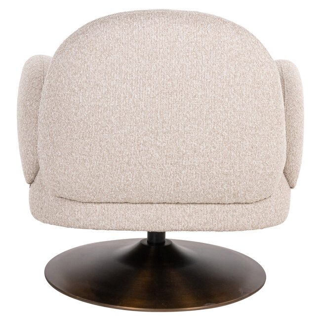 Richmond Interiors  Lounge stoel Kagney biscotti swivel