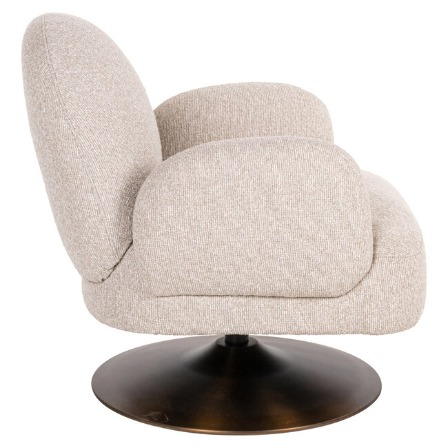 Richmond Interiors  Lounge stoel Kagney biscotti swivel