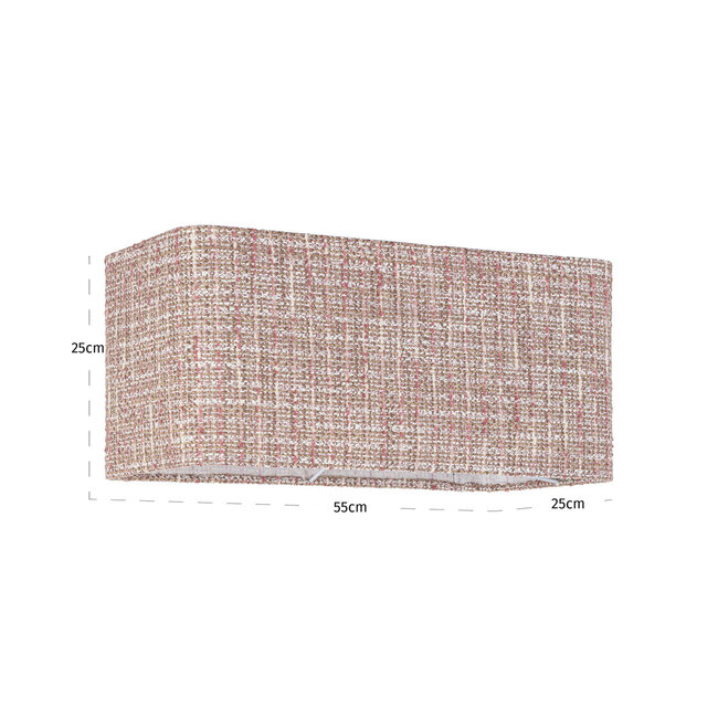 Richmond Interiors  Lampenkap Live trendy rose rectangle large