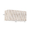 Richmond Interiors  Lampenkap Filou cream coco rectangle large