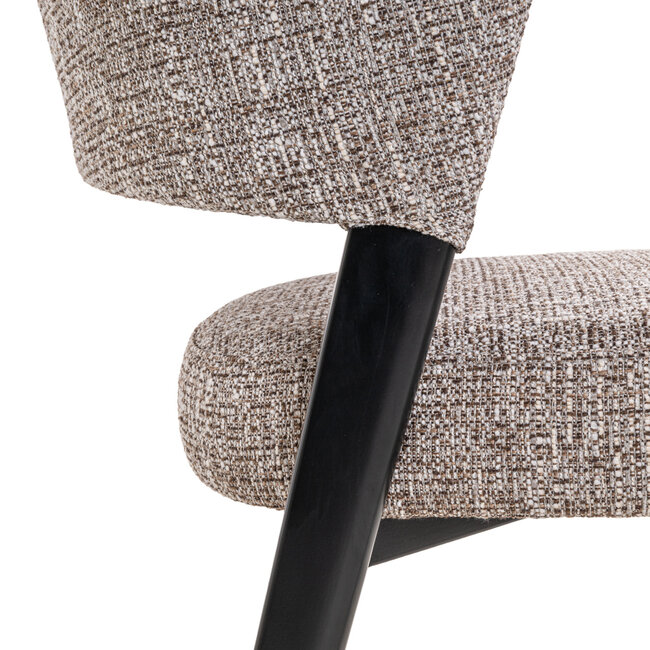 Richmond Interiors  Eetkamerstoel Zeno earth tweed