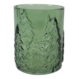 Countryfield Windlicht Daimy S groen - 12 x 12 x 13 cm