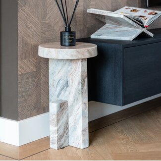 Richmond Interiors  Bijzettafel Sion Blush beige