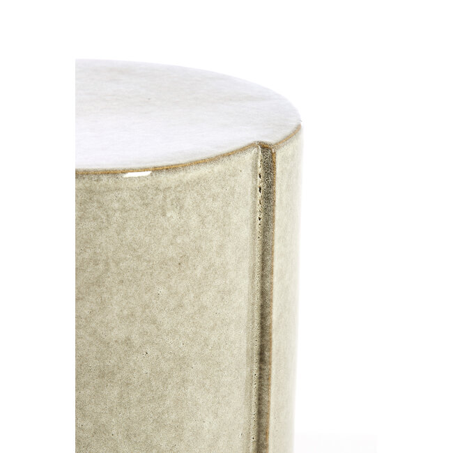 Light en Living Bijzettafel Ø33x44 cm CHULILLA keramiek  grijs