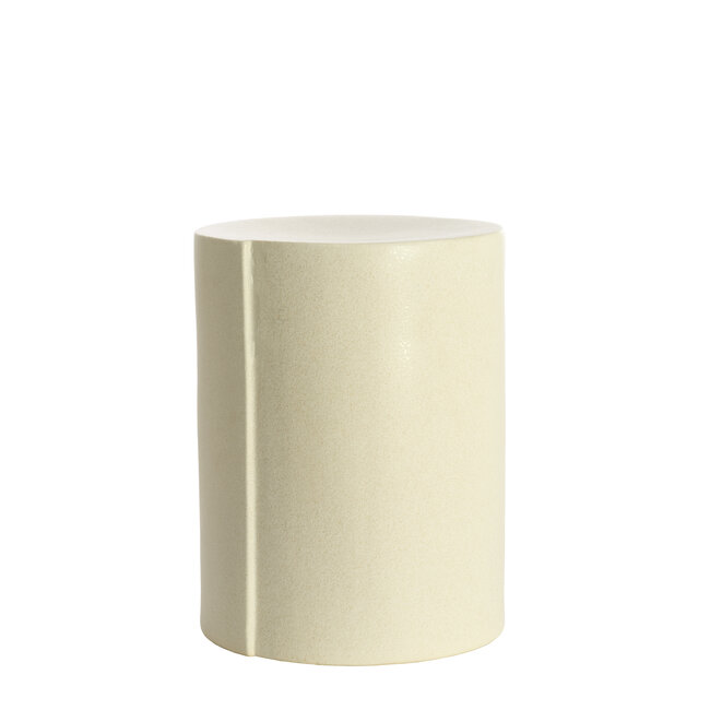 Light en Living Bijzettafel Ø33x44 cm CHULILLA keramiek  mat crème