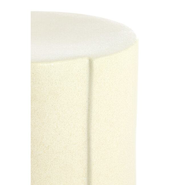 Light en Living Bijzettafel Ø33x44 cm CHULILLA keramiek  mat crème
