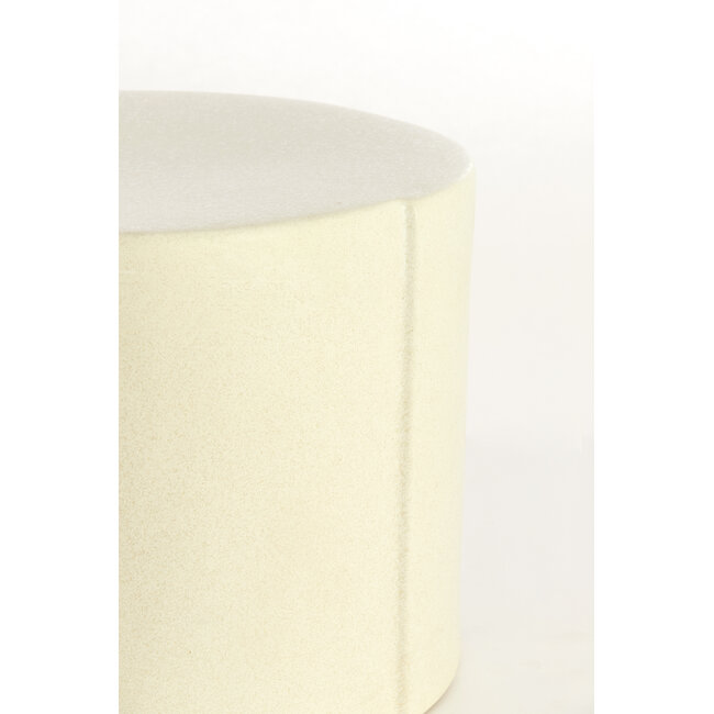 Light en Living Bijzettafel Ø42x34 cm CHULILLA keramiek  mat crème