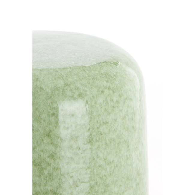 Light en Living Bijzettafel Ø34x46,5 cm FRANCA keramiek mint groen-groen