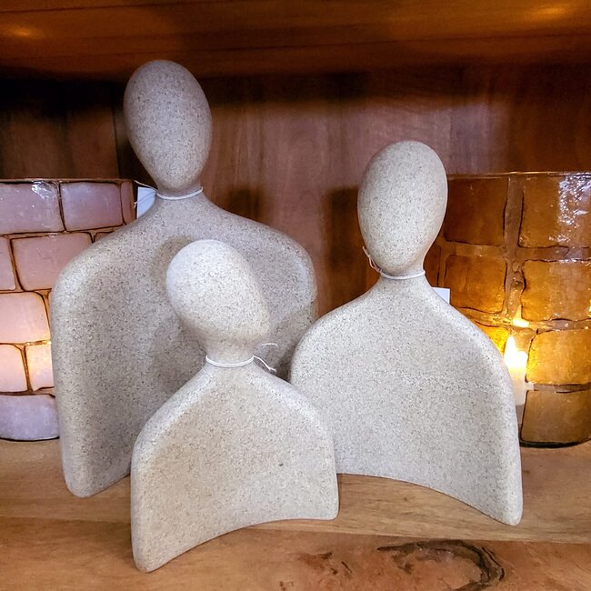 Light en Living Ornament 15x6,5x21,5 cm HEAD sand - M