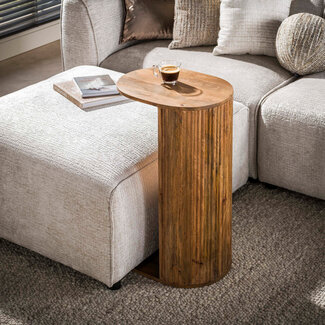 WoonStijl Overzettafel Wave mango zand