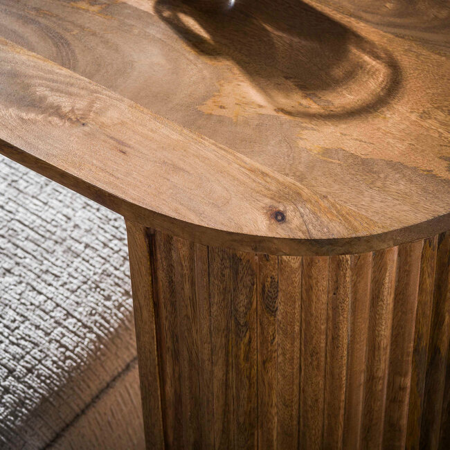 WoonStijl Overzettafel Wave mango zand