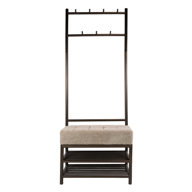 WoonStijl Garderobebank Luno 70cm Drift bruin