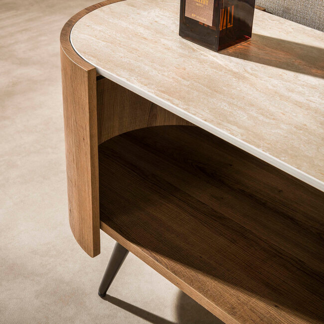 WoonStijl TV-meubel Arcus 180cm Keramiek travertin