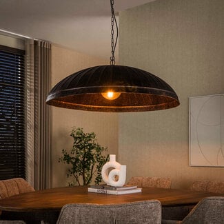 WoonStijl Hanglamp Guard 1-lichts Ø90cm  Smoked bruin