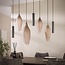 WoonStijl Hanglamp Cocoon pendel 4+3-lichts Sienna bruin-frosted