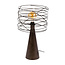 WoonStijl Tafellamp Curl 1-lichts  Urban bruin