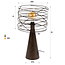 WoonStijl Tafellamp Curl 1-lichts  Urban bruin