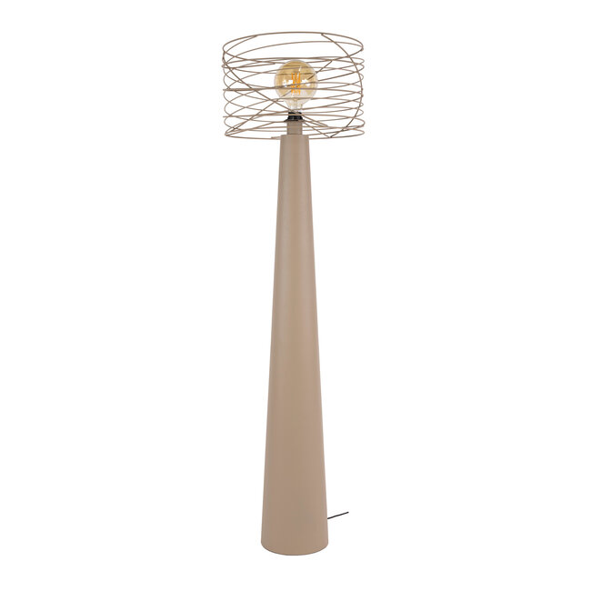 WoonStijl Vloerlamp Curl 1-lichts Urban beige