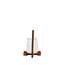 Light en Living Windlicht Ø18x26,5 cm ANOSY glas helder+hout naturel