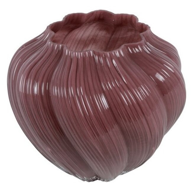 Countryfield Vaas bol Shanti paars-25 x 25 x 24 cm