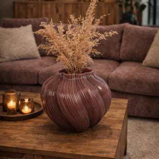 Countryfield Vaas bol Shanti paars-25 x 25 x 24 cm