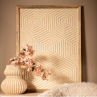 PTMD Wandpaneel Elasah hexagon creme