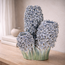Light en Living Vaas deco 35,5x32x41 cm FLOWER keramiek blauw+groen