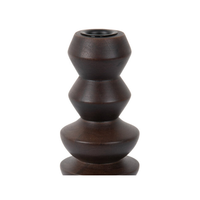 Present Time Kandelaar Formado groot mangohout walnoot 23 cm | Present Time