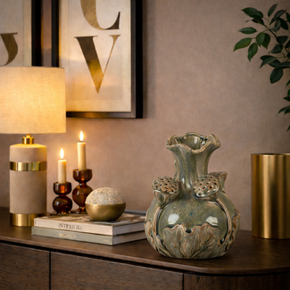 Countryfield Vaas Lotus L groen-20x20x25CM